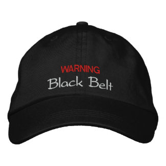Black Belt Hat Bestickte Kappe