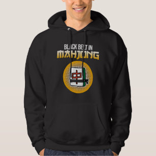 Black Belt in Mahjong Game Mahjong Player Games Gr Hoodie