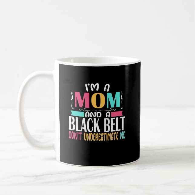 Black Belt Karate Jiu Jitsu Martial Arts Mama Kaffeetasse (Links)