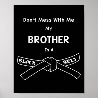 Black Belt Karate Shirt Comt Hapkido Martial Arts Poster