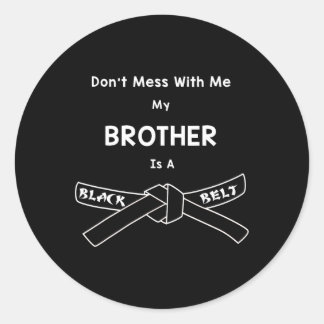 Black Belt Karate Shirt Comt Hapkido Martial Arts Runder Aufkleber