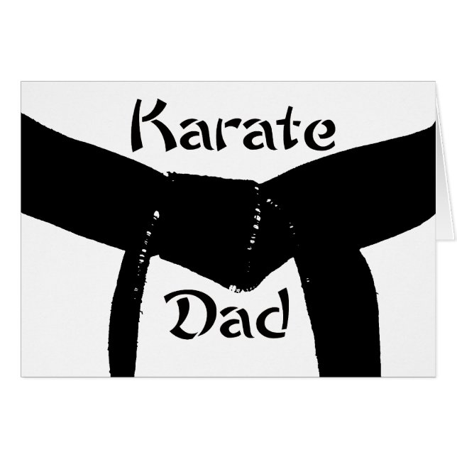 Black Belt Karate Vater (Vorderseite (Horizontal))