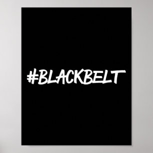 Black Belt Kid Karate T Shirt Poster
