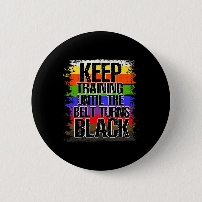 Black Belt, Kwon Do, Karate Button (Vorderseite)