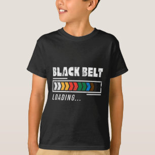 Black Belt Loading Martial Arts Karate Minimalisti T-Shirt