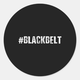 Black Belt Martial Arts - Karate Taekwondo 1 Runder Aufkleber