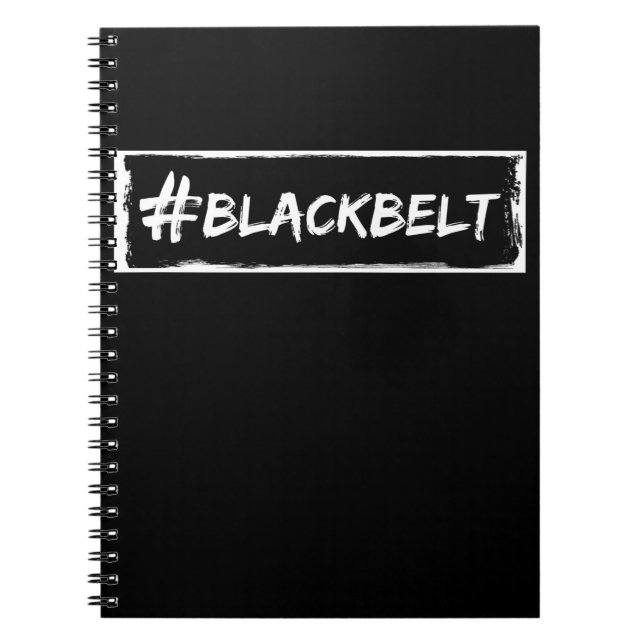 Black Belt Motivation Karate Taekwondo Jiu Jitsu Notizblock (Vorderseite)