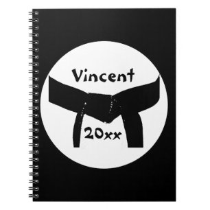 Black Belt Notebook für Kampfkunst Notizblock