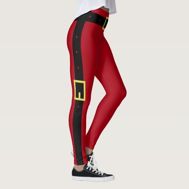 Black Belt Red Moderne Weihnachtsgeschenke Legging Leggings (Rechts)