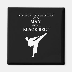 Black Belt Sprichwort Karate Martial Arts Magnet