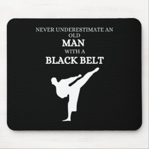 Black Belt Sprichwort Karate Martial Arts Mousepad