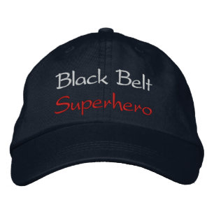 Black Belt Superhero Baseball Cap Bestickte Kappe