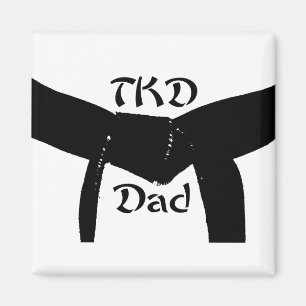 Black Belt TKD Vater für Kampfkunst Magnet