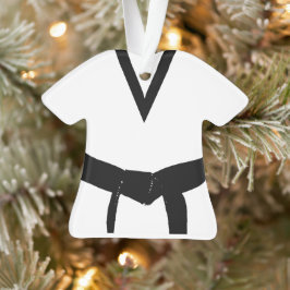 Black Belt Uniform für Kampfkunst Ornament