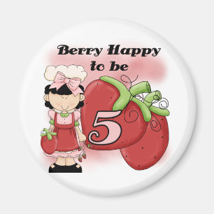 Black Berry Happy 5. Geburtstag Tshirts und Gesche Magnet