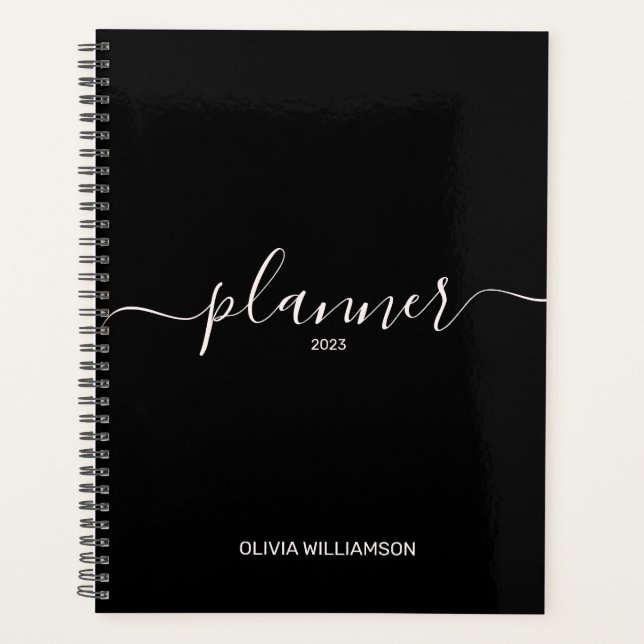 Black Beruflich Business Planner Planer (Vorderseite)