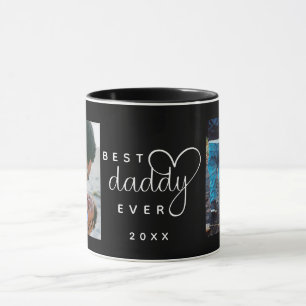 Black Best Daddy je Vatertag 2 Foto Tasse