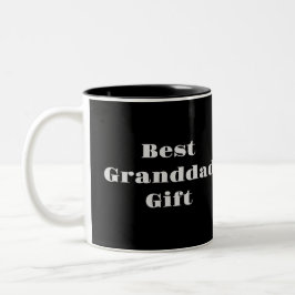 Black Best Granddad Gift Mug Zweifarbige Tasse