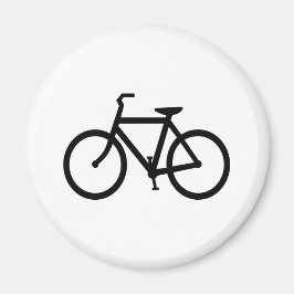 Black Bike Route Magnet