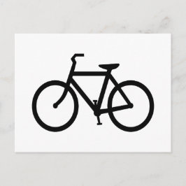 Black Bike Route Postkarte