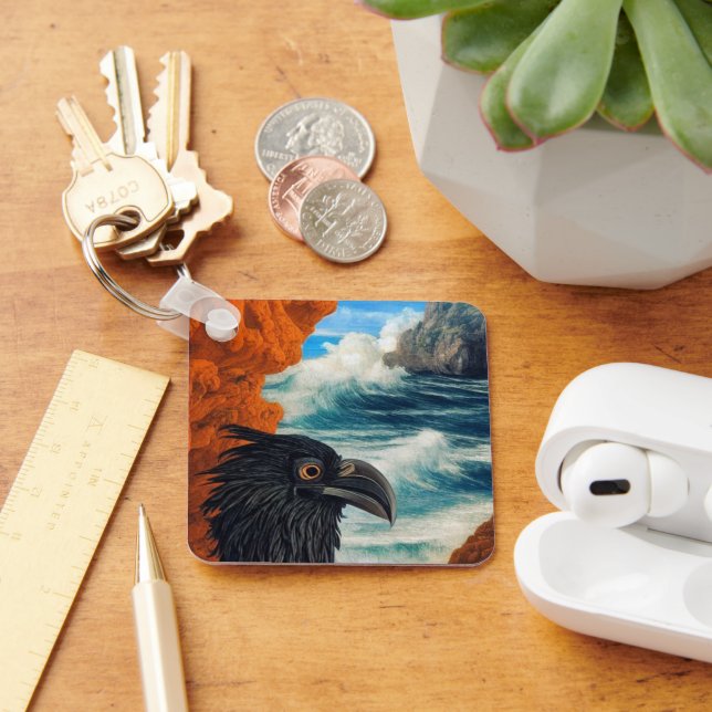 Black Bird Art Schlüsselanhänger (Schreibtisch)