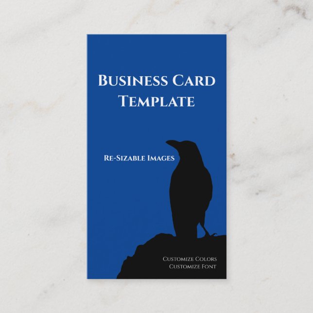 Black Birds Logo Raven Business Card Visitenkarte