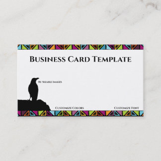 Black Birds Logo Raven Business Card Visitenkarte