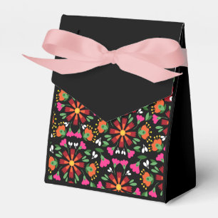 Black Birthday Blume Fiesta Mexikanische Stickerei Geschenkschachtel