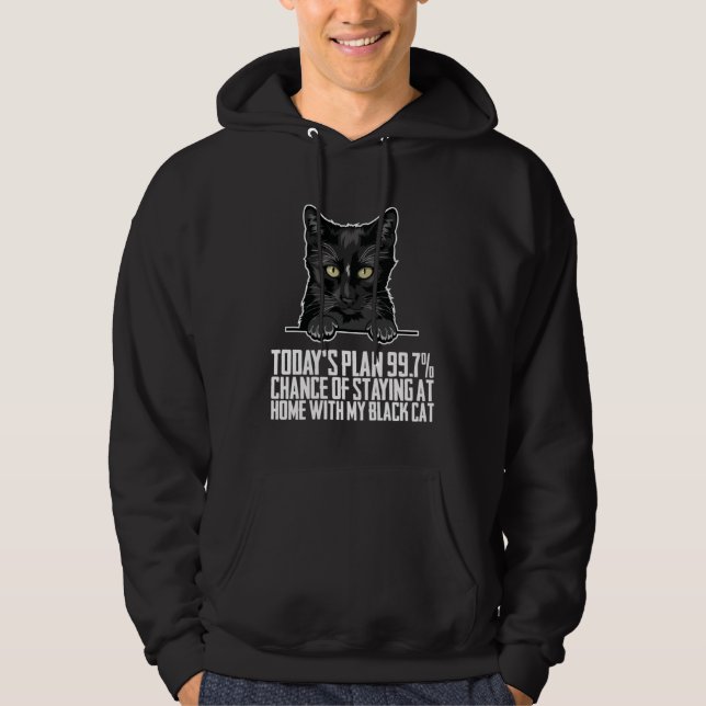 Black  Black cat  Black mom Hoodie (Vorderseite)