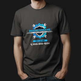 Black & Blue Automotive Auto im Detail Auto repari T-Shirt