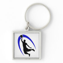 Black Blue Basketball Logo