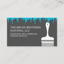 Black Blue Beruflich House Painter Visitenkarte