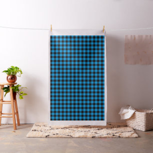 Black Blue Buffalo Kariertes Muster   Lumberjack Stoff