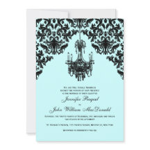 Black Blue Damask Candelier Weditation