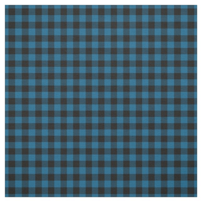 Black Blue Gingham Karos Stoff (Muster)