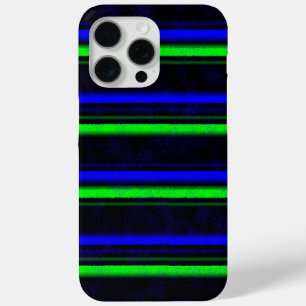 Black Blue Green Stripes Case-Mate iPhone Hülle