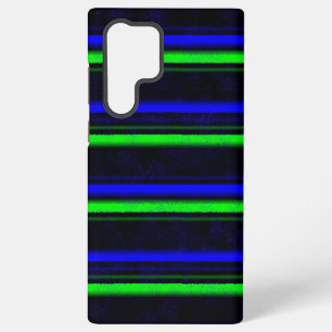 Black Blue Green Stripes Samsung Galaxy Hülle