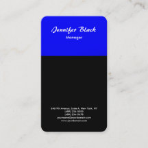 Black Blue Handwriting Script Minimalistisch Moder