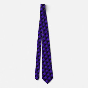 Black Blue Kariert Karo Neck Tie Krawatte
