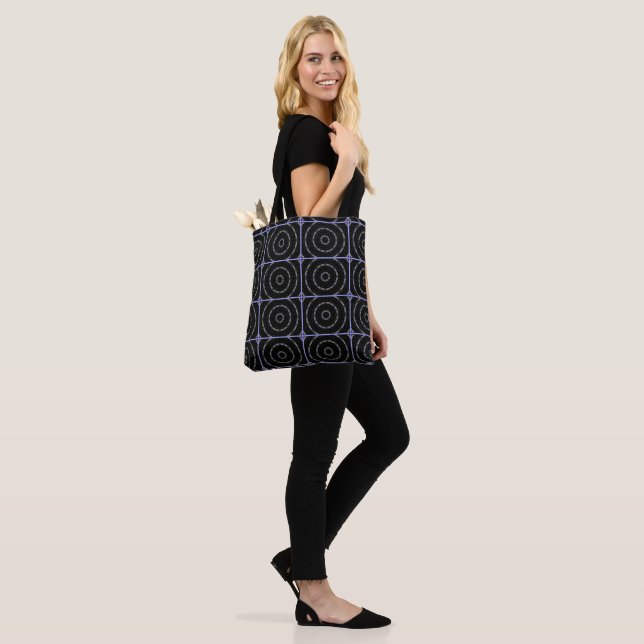 Black Blue n Silver Tote Bag (Am Model)