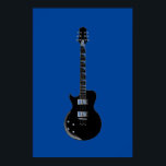 Black Blue Pop Art Electric Gitarre Poster<br><div class="desc">Musikinstrumente Graphic Designs Bilder</div>