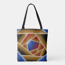 Black Blue Red Gold Ombre Abstrakte Kunst