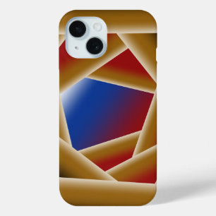 Black Blue Red Gold Ombre Abstrakte Kunst Case-Mate iPhone Hülle