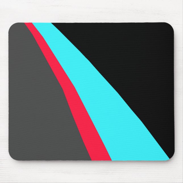 Black Blue Red Gray Muster Mousepad (Vorne)