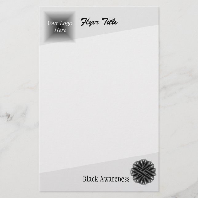 Black Blume Ribbon von Kenneth Yoncich Flyer (Vorne)
