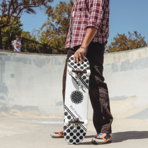 Black Blume Ribbon von Kenneth Yoncich Skateboard