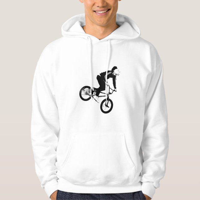 Black BMX Rider Graphic T Shirt/Hoodie Hoodie (Vorderseite)