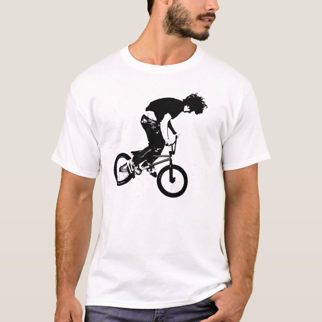 Black BMX Rider Graphic T Shirt/Hoodie T-Shirt (Vorderseite)