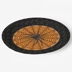 Black Boarder Spider Web Black Spider Halloween Pappteller