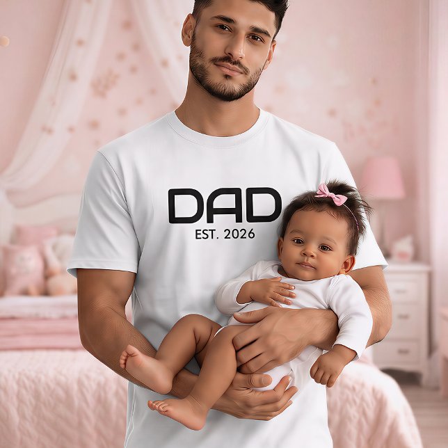 Black Bold Established Dad T-Shirt (Von Creator hochgeladen)
